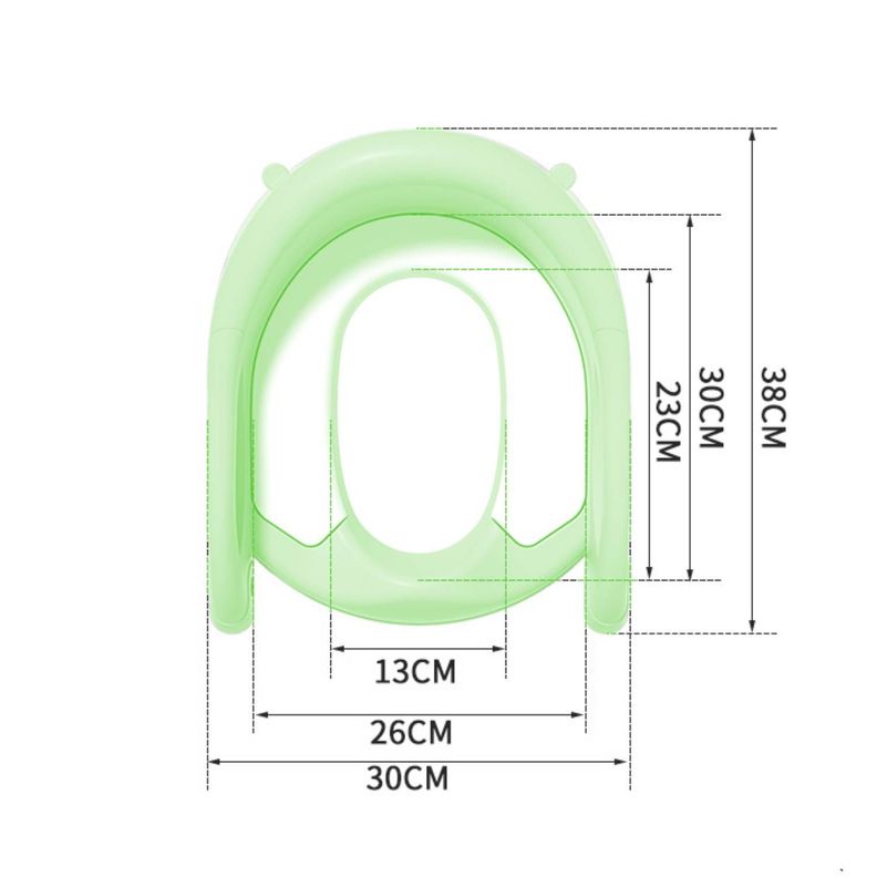 Asiento Escalera Adaptador De Baño para Niño Verde-2