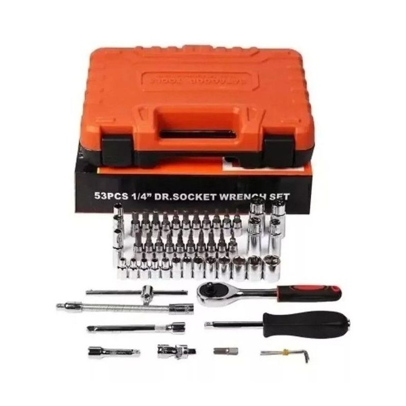 Juego Caja Set Dados Con Chicharra 1/4 53 Piezas-4
