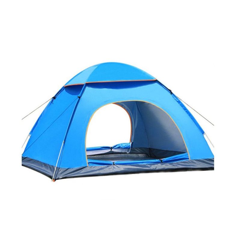 Carpa 3 Estaciones Ultra Liviana para 4 Personas Lluvia suave Azul