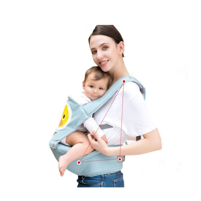 Portabebés Ergonómico 3 en 1 Animales, 8 a 24 Meses Azul-1