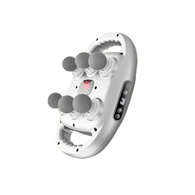 Masajeador Eléctrico Percusión Relajante Pantalla Digital Blanco-2