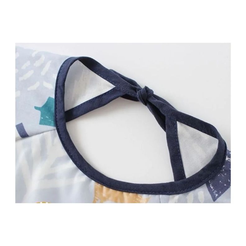 Delantal Babero Manga Larga Impermeable para Niños Verde-1