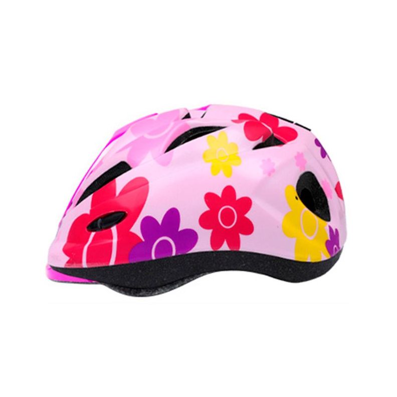 Casco y Kit Protección Bicicleta Patinaje Antigolpes Rosado-1