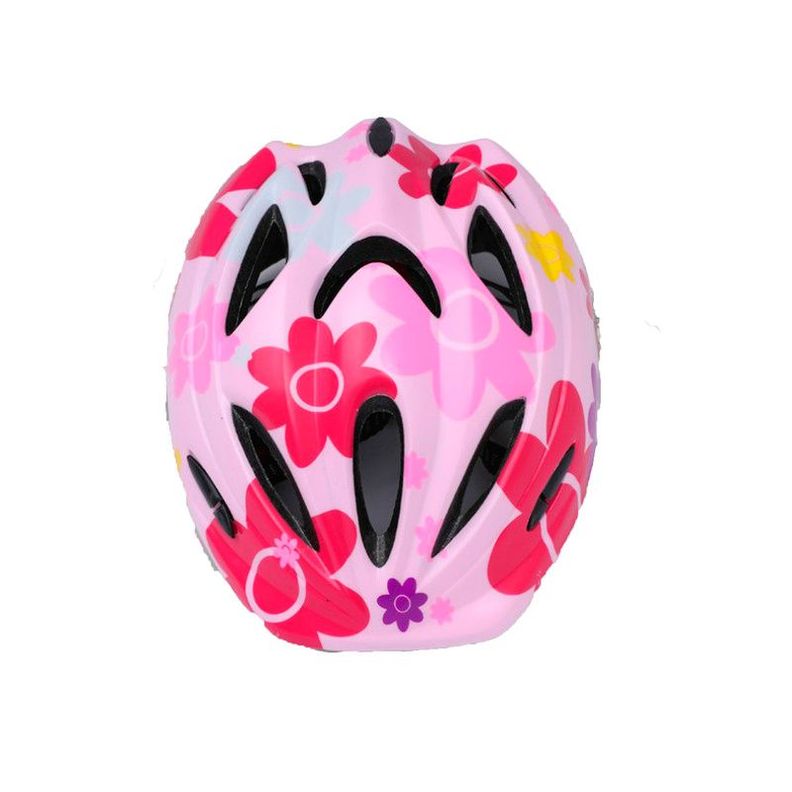 Casco y Kit Protección Bicicleta Patinaje Antigolpes Rosado-2