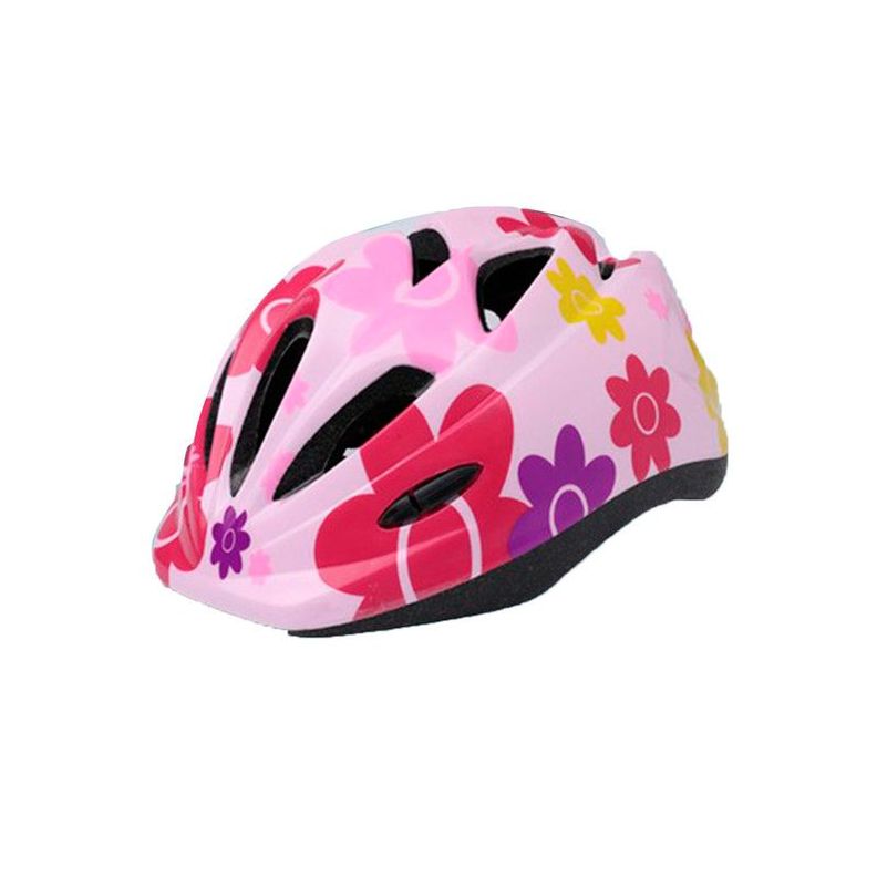 Casco y Kit Protección Bicicleta Patinaje Antigolpes Rosado-3