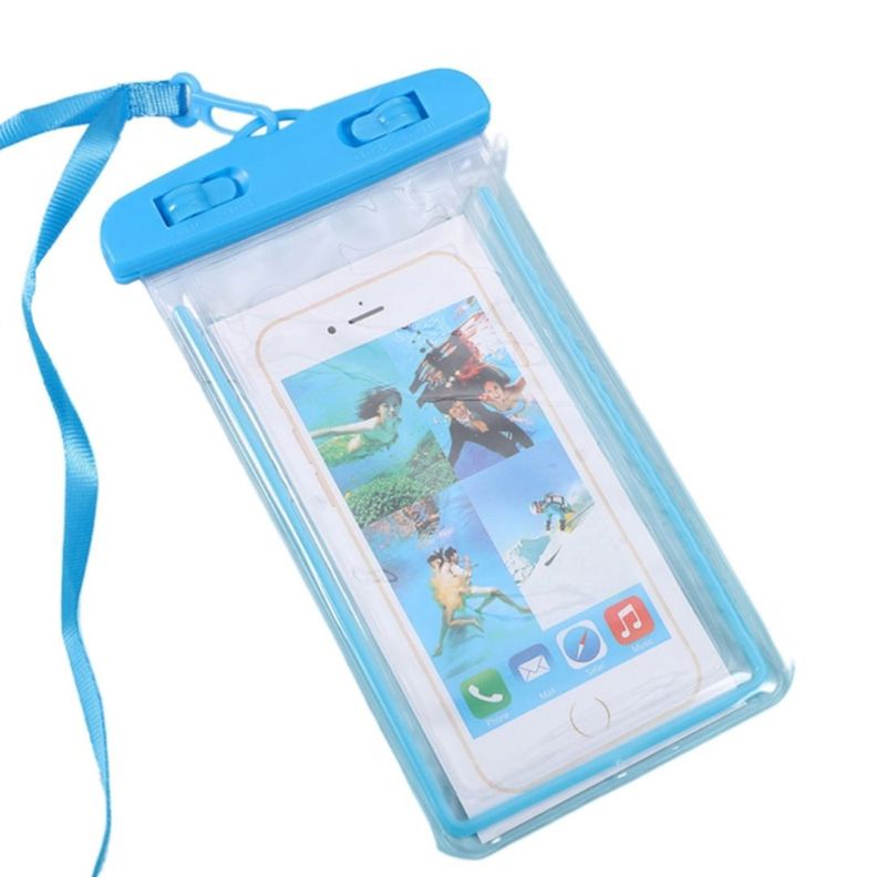 Funda Universal Impermeable y Touch para Smartphones IPX68 Celeste Azul