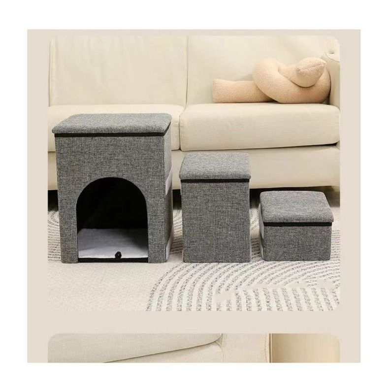 Escalera Plegable para Mascotas con Almacenamiento -5