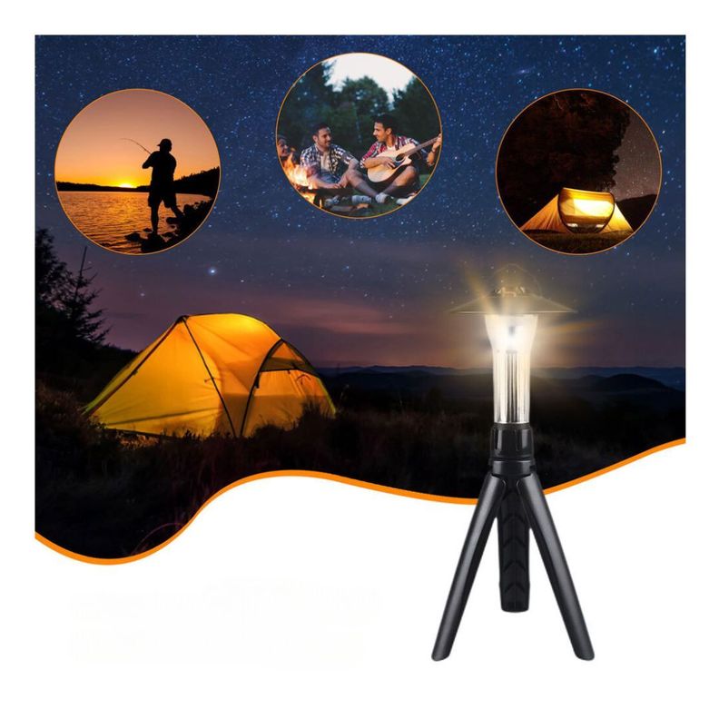 Linterna Lámpara  Led Camping 3 Modos de Uso Recargable USB-5
