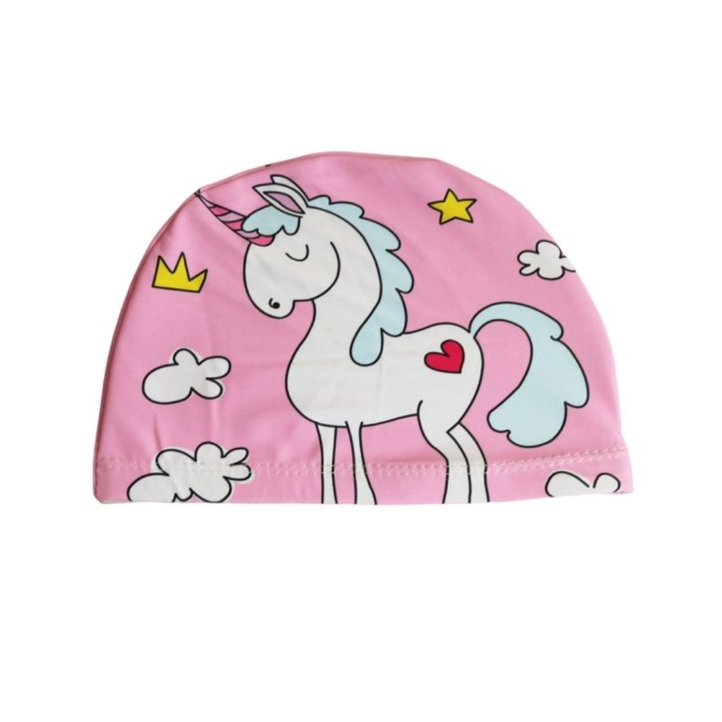 Gorro de Natación Para Niños de Elastano Modelo Unicornio-0