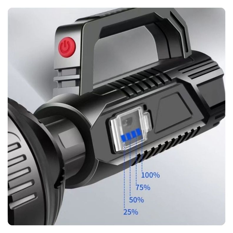 Linterna Foco Largo Alcance Recargable USB-4