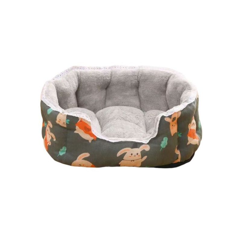 Cama Antiestrés Ultrasuave Mascotas para Perros y Gatos 65cm Verde-1