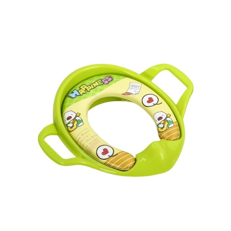 Adaptador para WC Suave y Acolchonado con Asas Bebe Verde