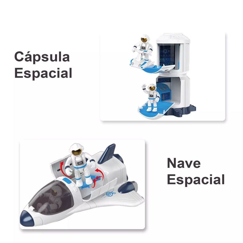 Juguete Niños Exploración Espacial, 11 Piezas-3