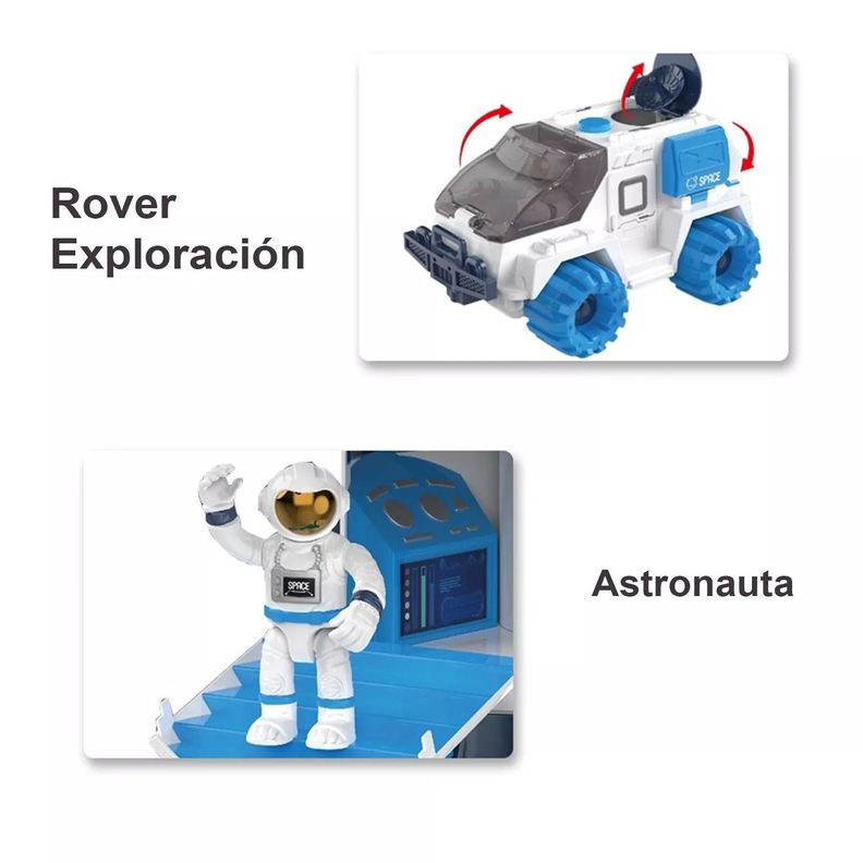Juguete Niños Exploración Espacial, 11 Piezas-4