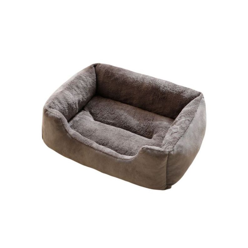 Cama Suave XXL para Perros y Gatos Máxima comodidad Gris-0
