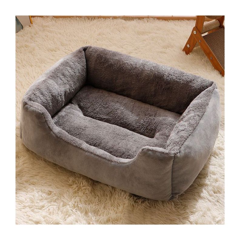 Cama Suave XXL para Perros y Gatos Máxima comodidad Gris-1