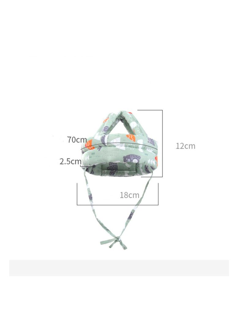 Casco Gorro Protector Anti golpes Acolchado para Bebe Rosado-2