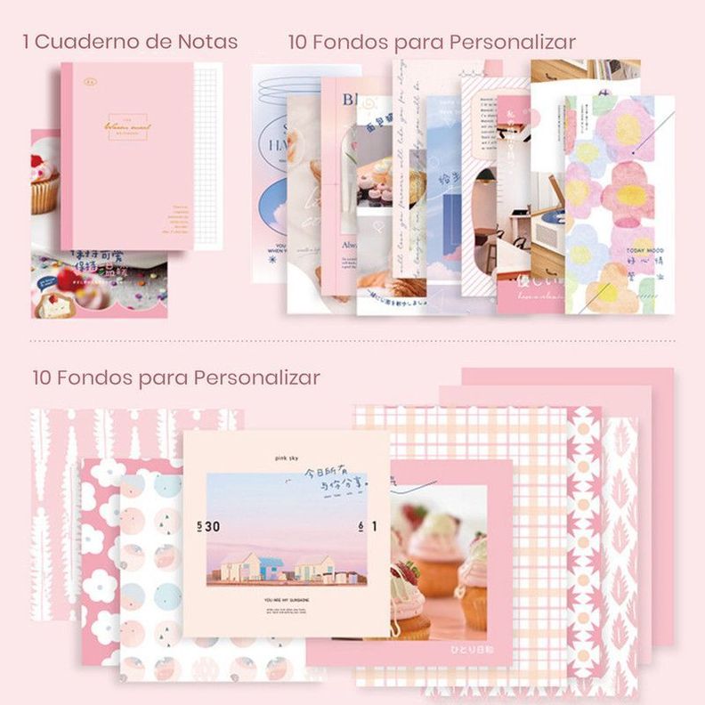Libreta 256 Pág. Incluye 155 Piezas Para Anotar Y Destacar-3
