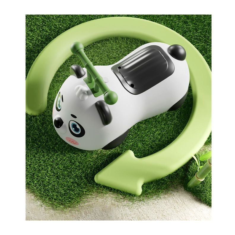 Correpasillos Auto Andador Infantil con Luces y Música Oso Panda Negro-5