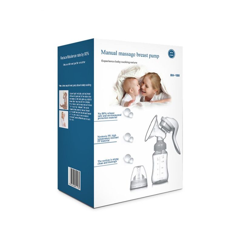 Extractor De Leche Materna Manual más Chupete 150ml-2