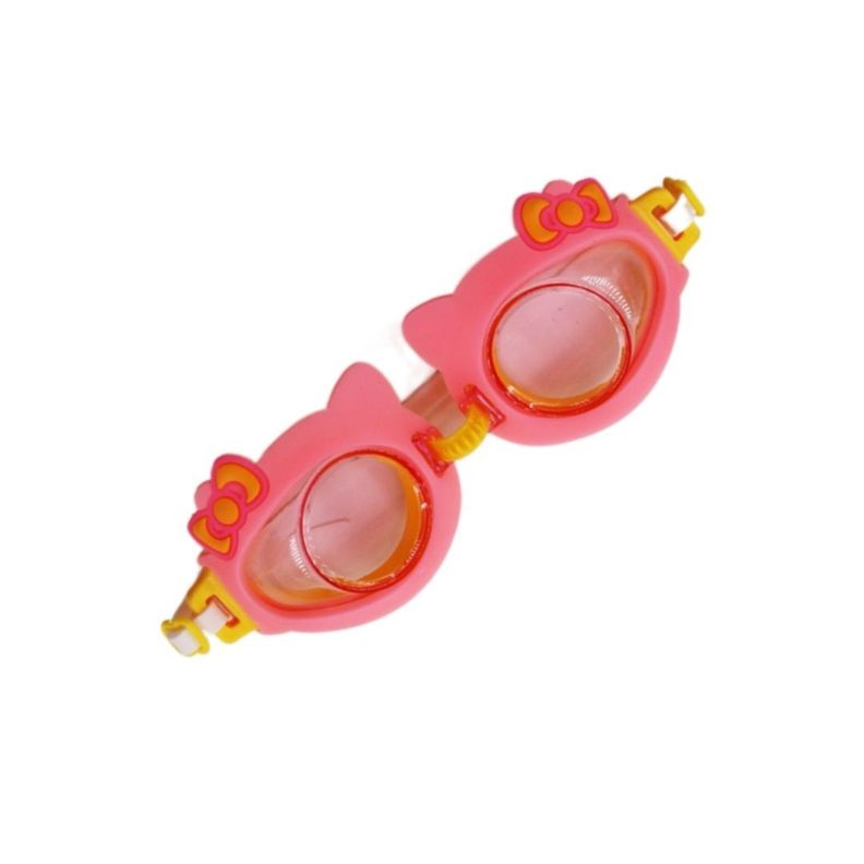 Lentes de Natación Piscina Niños Con Correa Gato Rosado-0