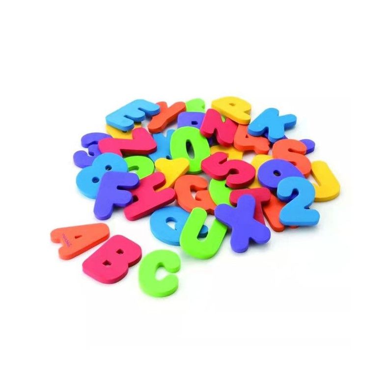 Juguete Didáctico de Letras y Números Flotantes para Baño Bebé, 36 Pcs-0