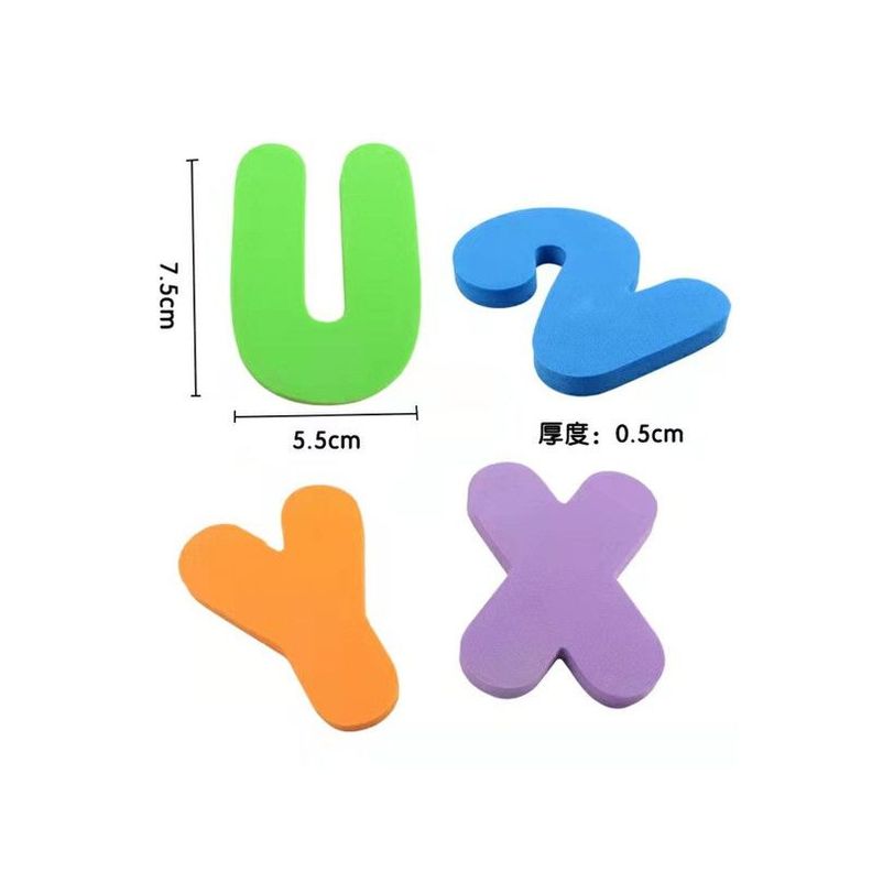 Juguete Didáctico de Letras y Números Flotantes para Baño Bebé, 36 Pcs-3