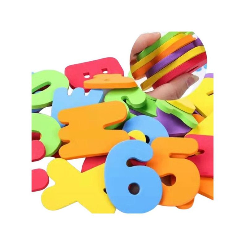 Juguete Didáctico de Letras y Números Flotantes para Baño Bebé, 36 Pcs-4