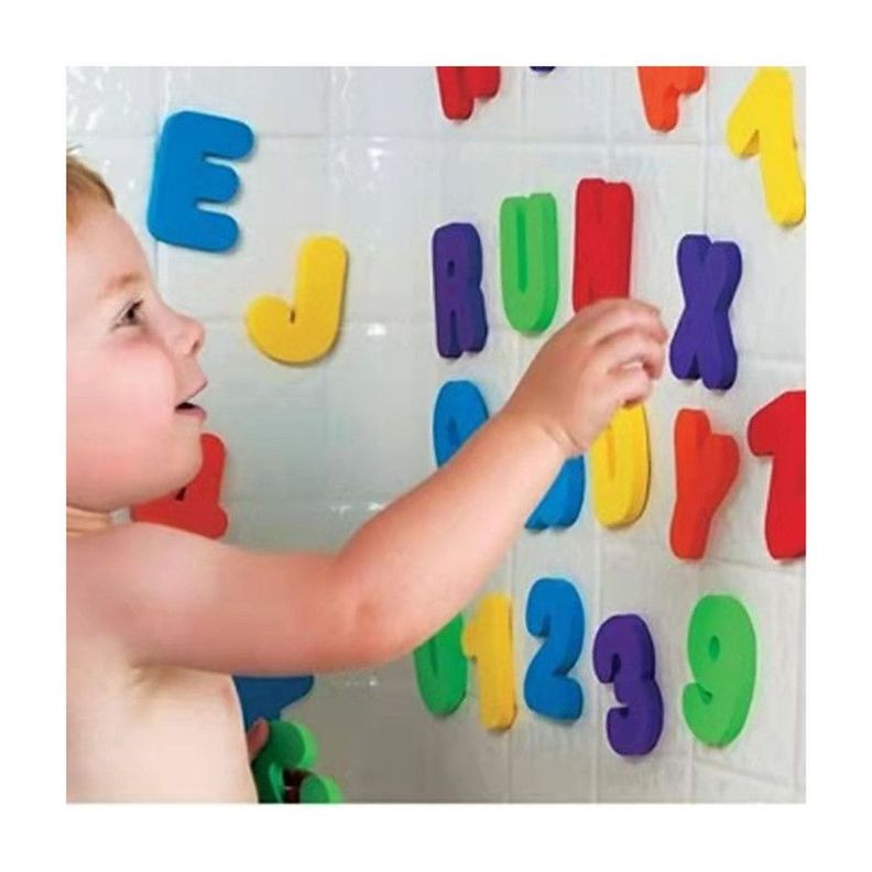 Juguete Didáctico de Letras y Números Flotantes para Baño Bebé, 36 Pcs-5