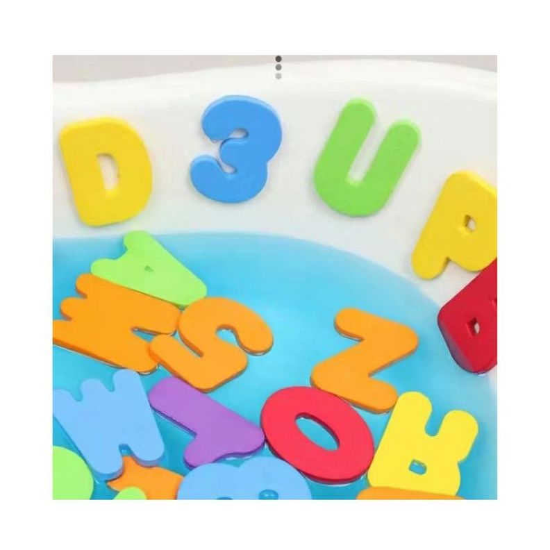 Juguete Didáctico de Letras y Números Flotantes para Baño Bebé, 36 Pcs-6