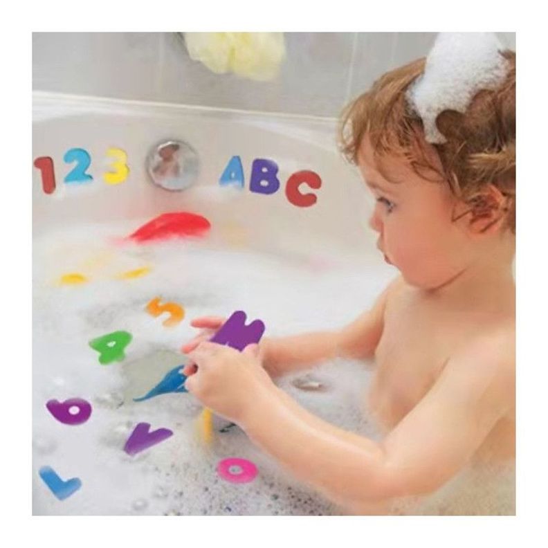 Juguete Didáctico de Letras y Números Flotantes para Baño Bebé, 36 Pcs-7