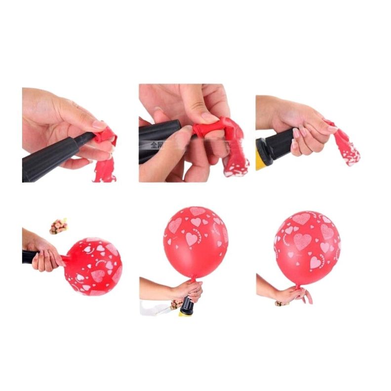 Set 12 Globos Premium para Fiestas Dorado más Inflador-1