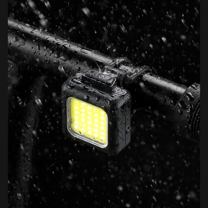 Set Luz Bicicleta Delantera y Trasera USB Impermeable-5