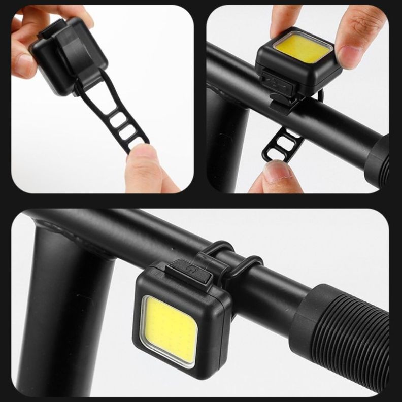 Set Luz Bicicleta Delantera y Trasera USB Impermeable-7