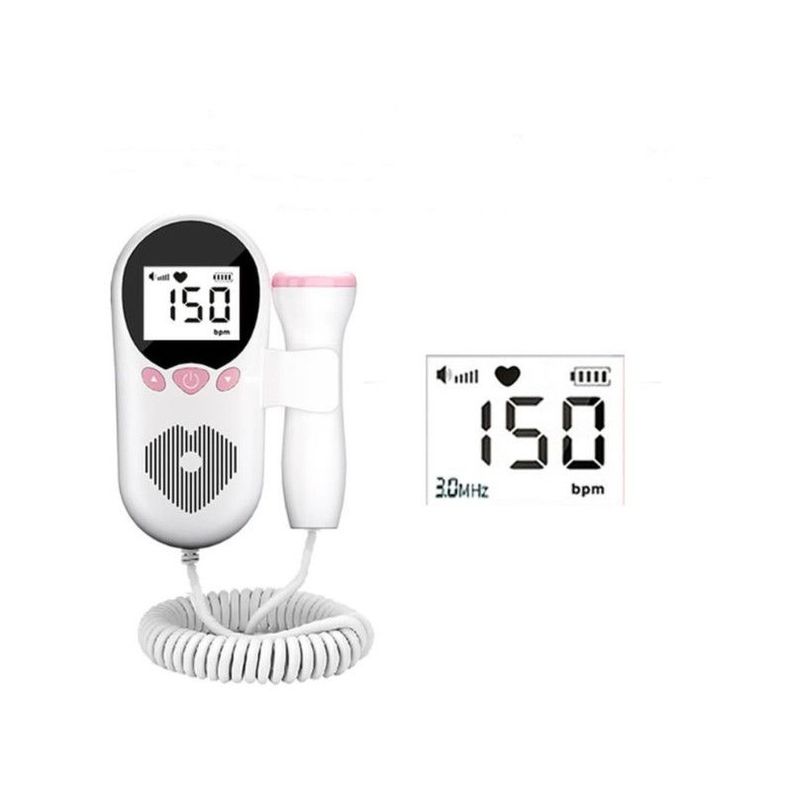 Monitor Fetal Doppler para Latidos Corazón Bebé con Gel-1