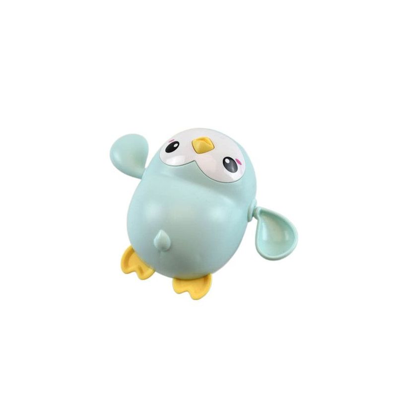 Set 4 juguetes Nadadores para Baño Bebé Pingüino y Tortuga-2