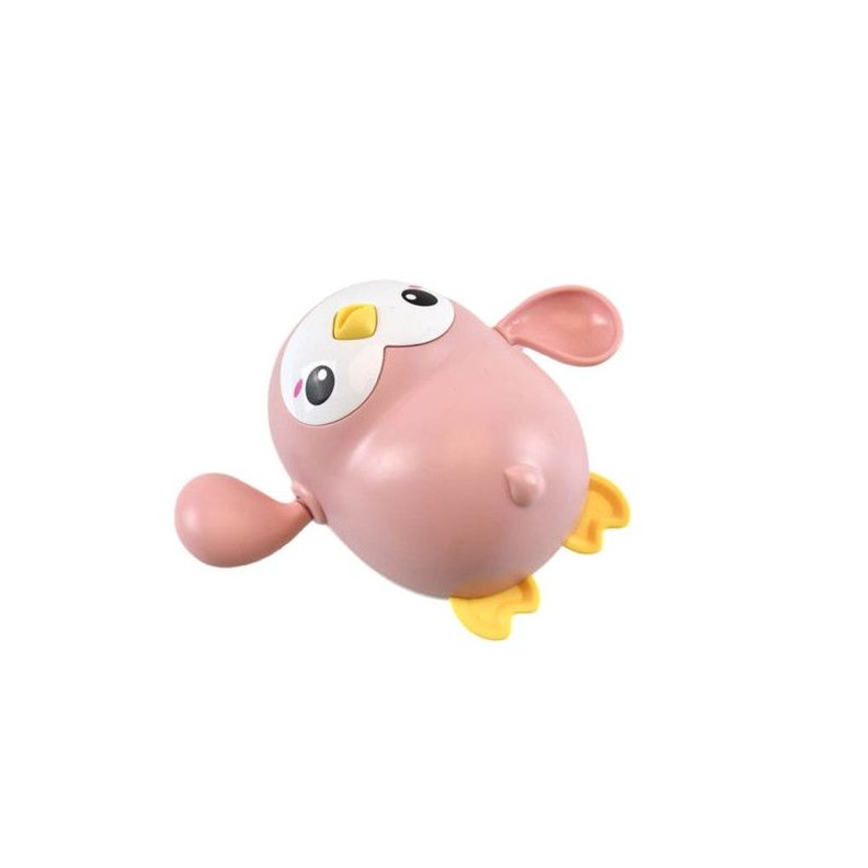 Set 4 juguetes Nadadores para Baño Bebé Pingüino y Tortuga-5