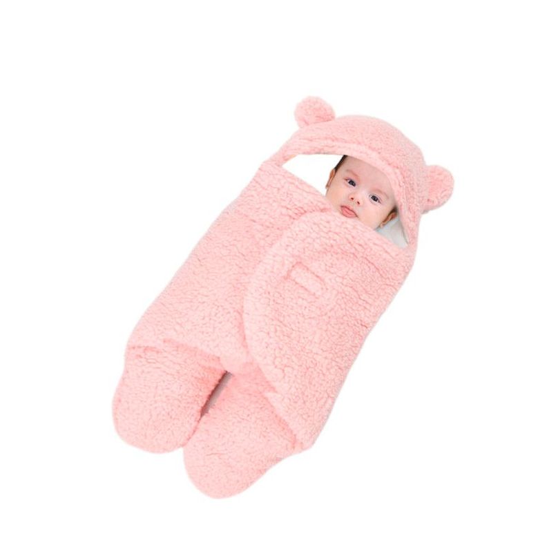 Saco Manta Envoltura De Dormir Bebe 0 a 3 Meses Rosado-0