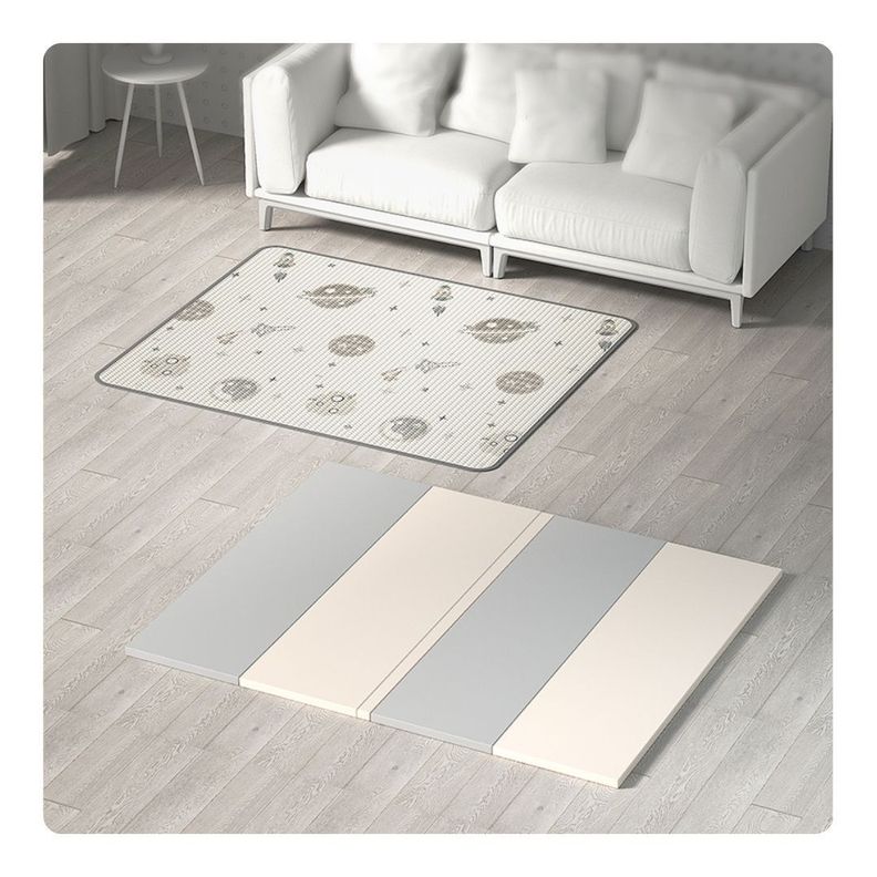 Corral Bebé 160CM con Alfombra Tobogán Aro y Caballo-6