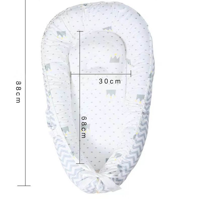 Cama Cojín Nido Colecho Con Almohada De Algodón Reforzada-4