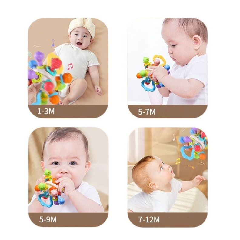 Juguete para Encías y Dientes Bebé Entretenimiento Multifuncional-4