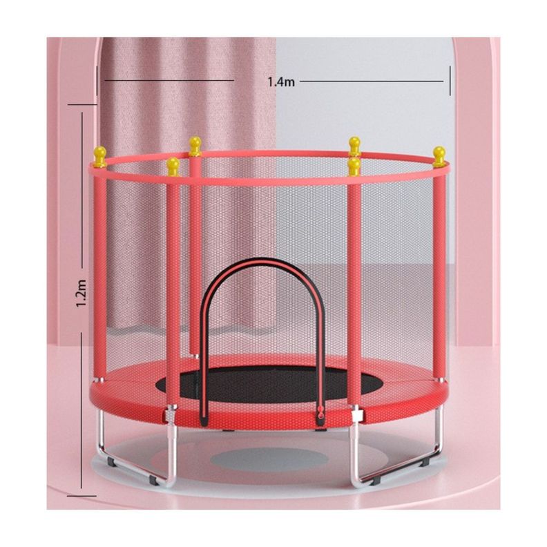 Mini Trampolín Cama Elástica 1.4M Para Niño Rojo-1