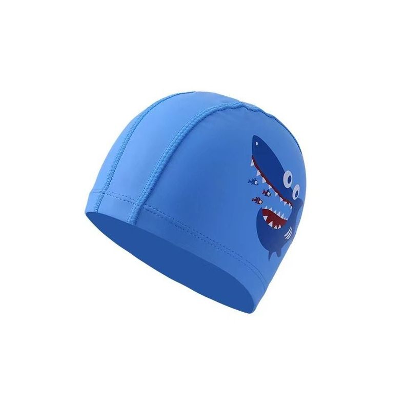 Gorro de Natación Para Niños de Elastano Modelo Tiburón-1