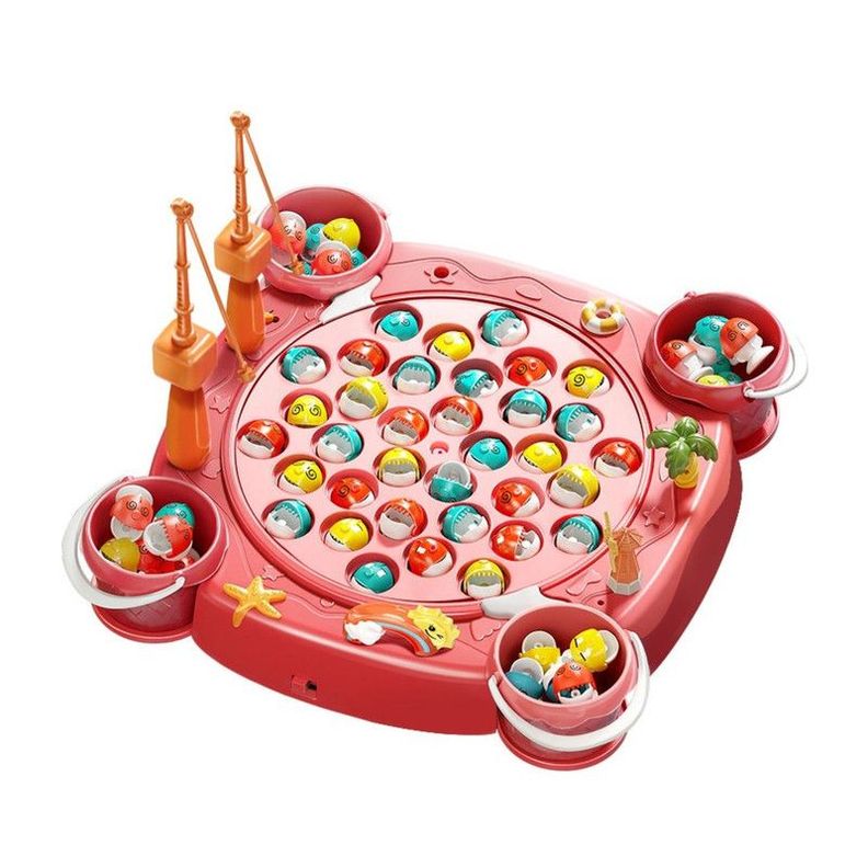 Juguete Didactico Pesca Milagrosa Magnetica Rosa Rosado