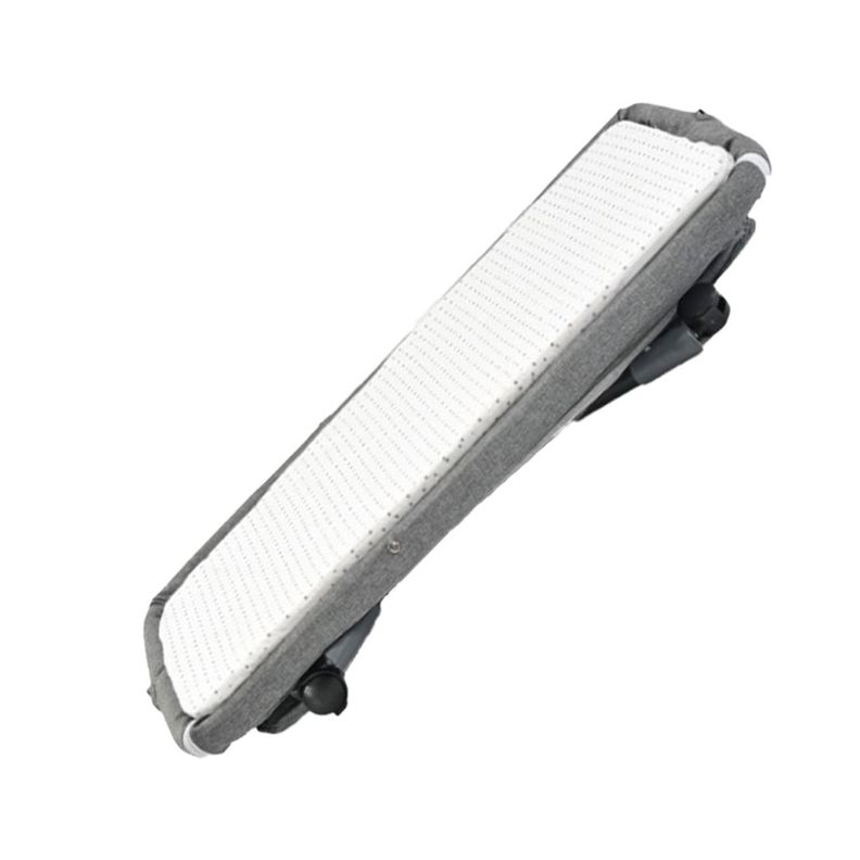 Cuna con Colchón Bebé 4 Modos con Bolso Embalaje, Gris-4
