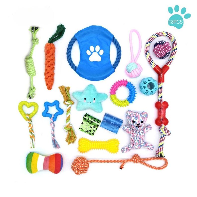 Set de 18 Juguetes para Mascotas Diversión Asegurada-0