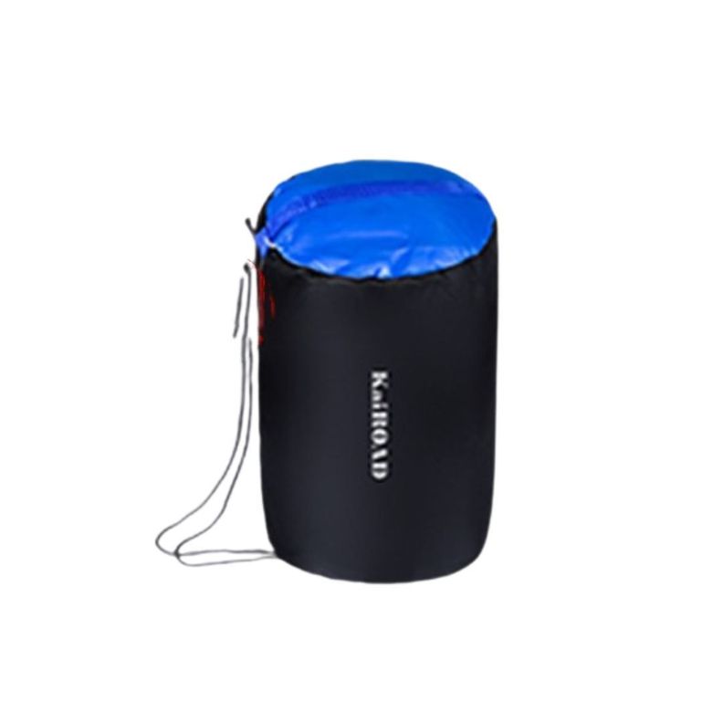 Saco de Dormir Camping 1800g con Gorro Playa Cabaña Algodón Azul-1