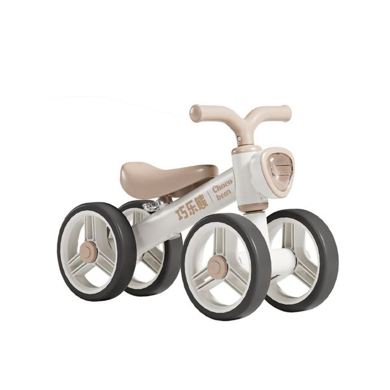 Andador Correpasillos 4 Ruedas De Equilibrio Premium Con Luz Y Musica Cafe