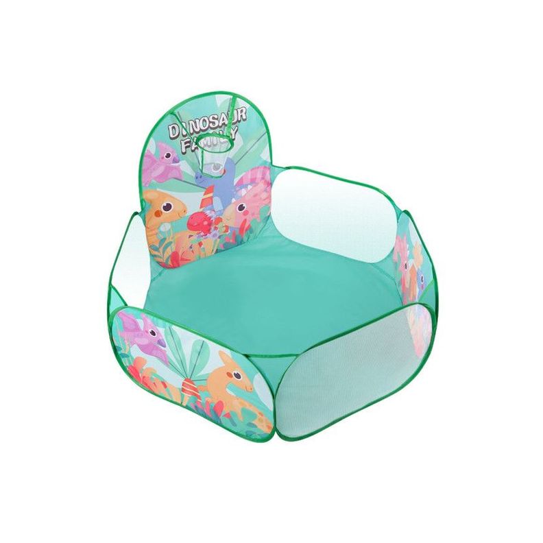 Piscina De Pelotas Plegable Con 50 Pelotas Multicolor Verde
