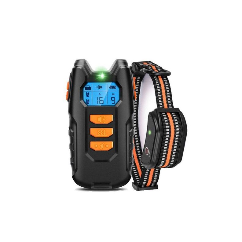 Collar de Entrenamiento para Perros 300mt 8 Niveles Naranja-0